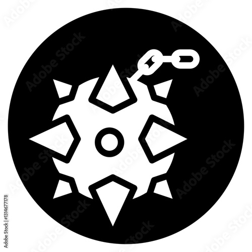 mace glyph icon