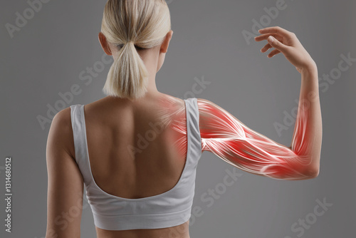 Konstfotografi Muscular system