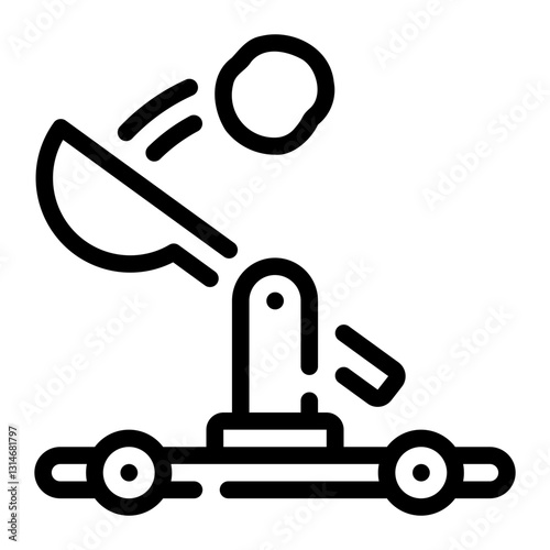 catapult line icon
