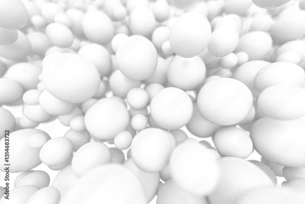 Abstract spheres cluster background for creative design and decoration. 3d render. Abstract spheres cluster background for creative design and decoration. 3d render.