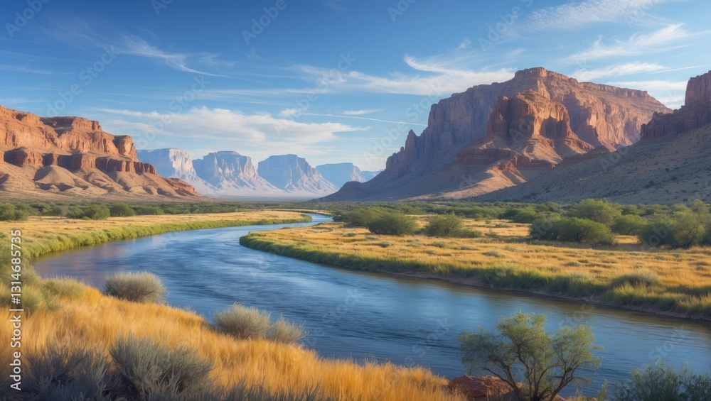Fototapeta premium Big Bend National Park Viewpoint and Mountains