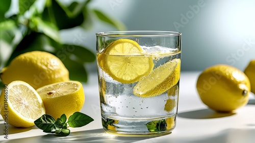 Refreshing Lemon Water with a Citrus Burst