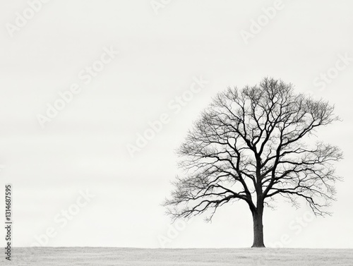Solitary Tree, Serene Landscape