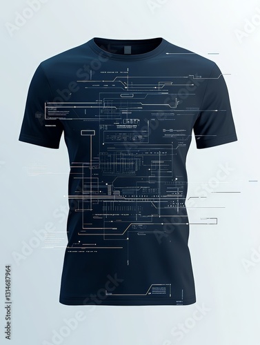 Stylish blueprint design tshirt for creative souls  unique graphic tees