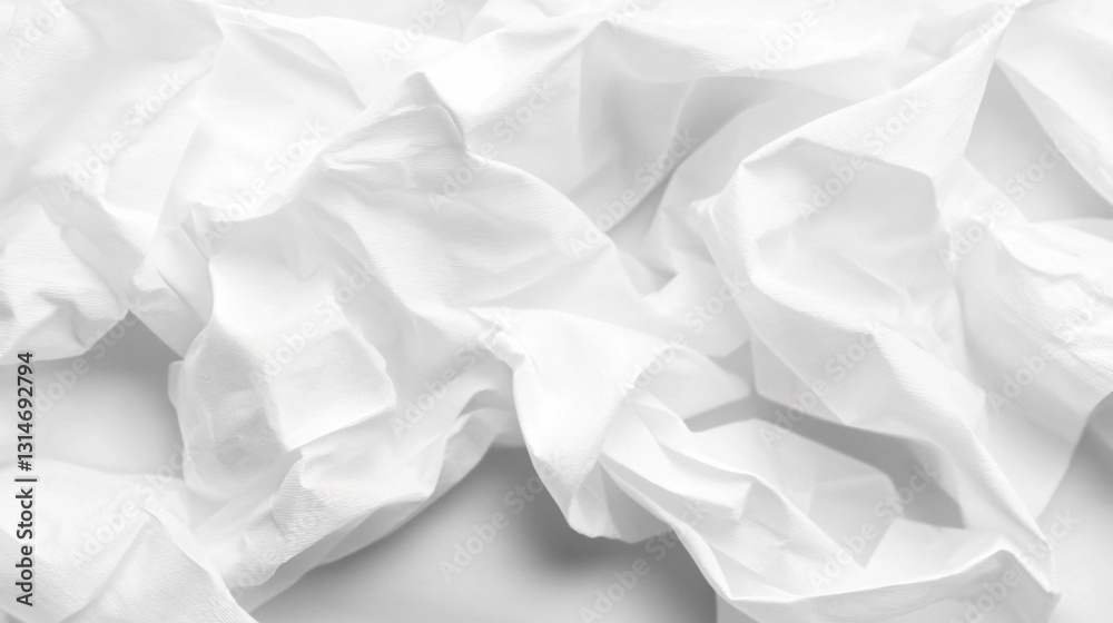 Close-up texture of white tissue paper Close-up texture of white tissue paper