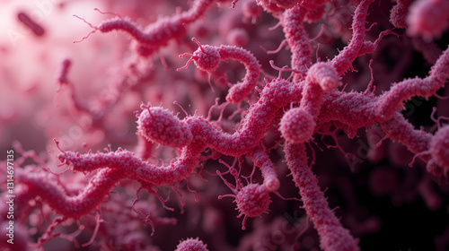 Clostridium Botulinum Bacterium: Bacterial Bacillus Causing Botulism and Food Poisoning photo