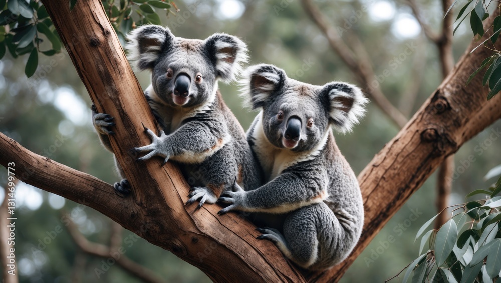 Fototapeta premium Koalas in the tree