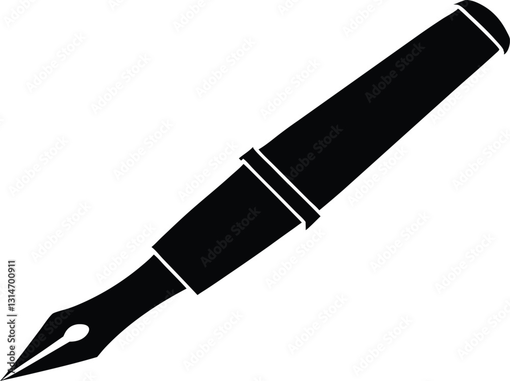 Fountain Pen Vector Glyph Icon For Personal And Commercial Use. Pen icon flat vector illustration
Fountain Pen Vector Glyph Icon For Personal And Commercial Use. Pen icon flat vector illustration