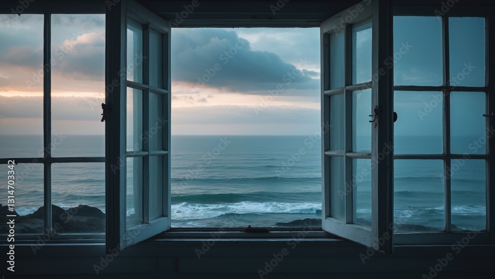 window overlooking the sea window overlooking the sea
