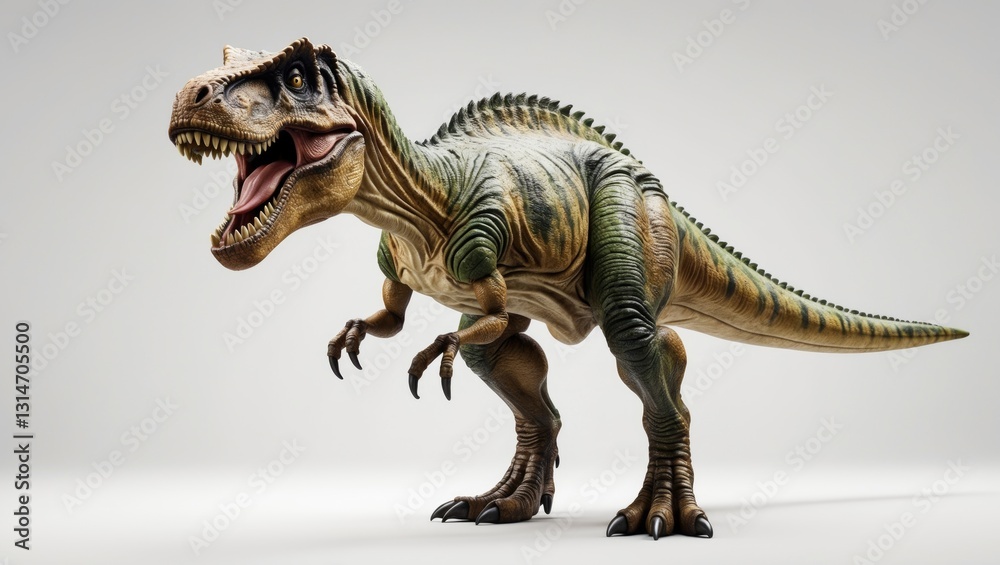 Isolated dinosaur against a white backdrop. Isolated dinosaur against a white backdrop.