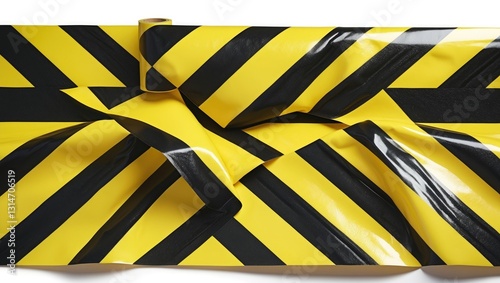 Wallpaper Mural X-shaped barricade tape against a white background with clipping path. Torontodigital.ca