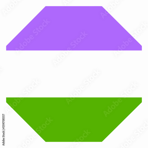 Free Download genderqueer octagon stripe flat.eps - GFXLoad