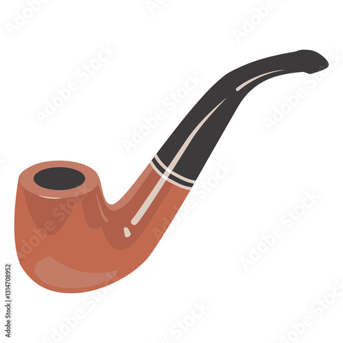 smoking pipe illustration.eps