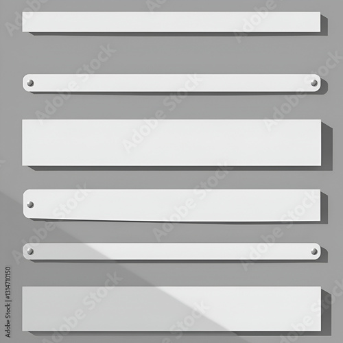 Set of shadow dividers and frame, vector design elements