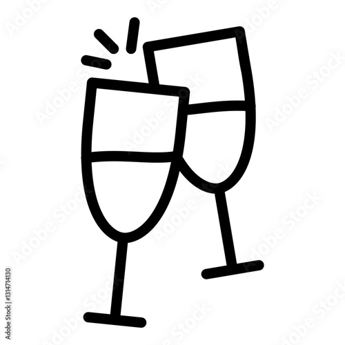 cheers vector icon for apps and websites