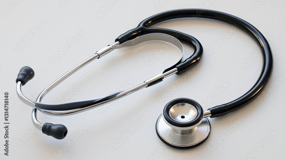 Medical Stethoscope on White Background Medical Stethoscope on White Background