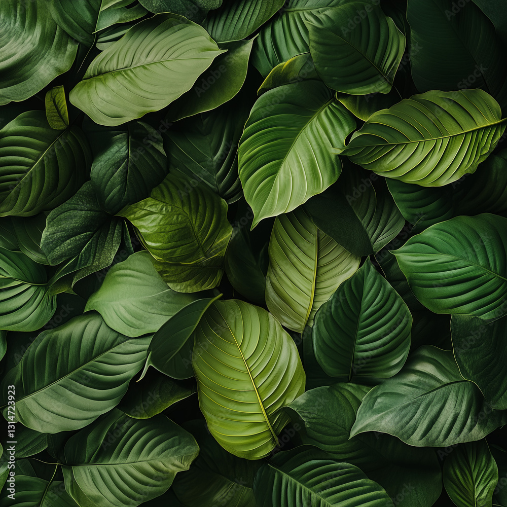 Exotic Tropical Green Leaves Background to Enhance Your Space, green leaves texture Exotic Tropical Green Leaves Background to Enhance Your Space, green leaves texture