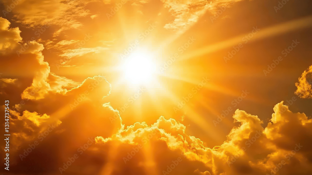 Fototapeta premium Golden Horizons – Breathtaking Sunrises & Sunsets Above the Clouds