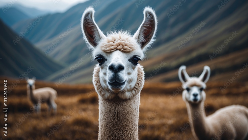 Obraz premium Llama Animal Image for Children