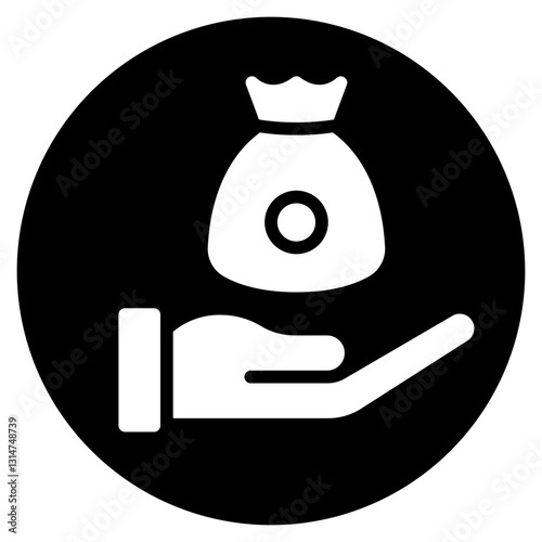 borrowing glyph icon