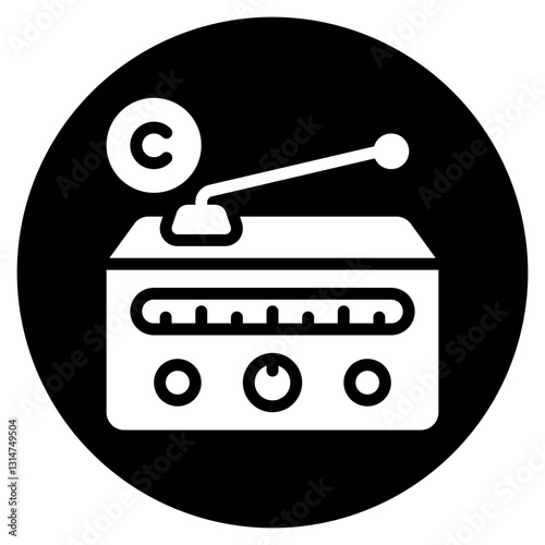 radio glyph icon