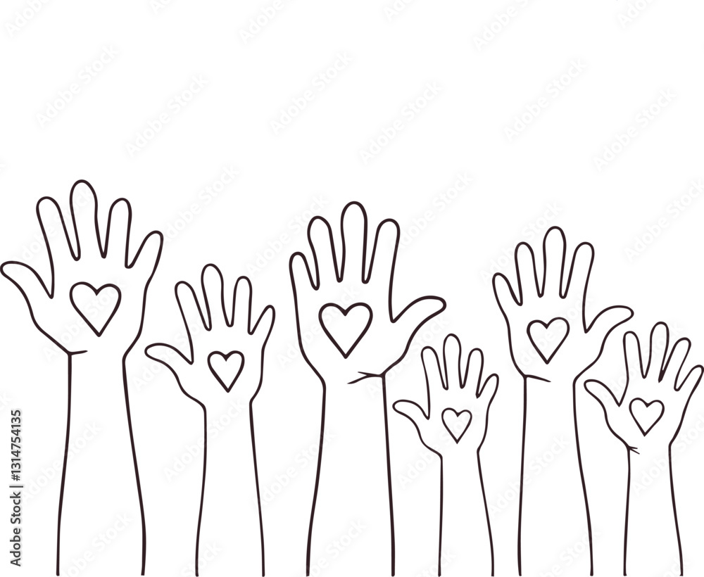 Hands up — Vector Hands up — Vector