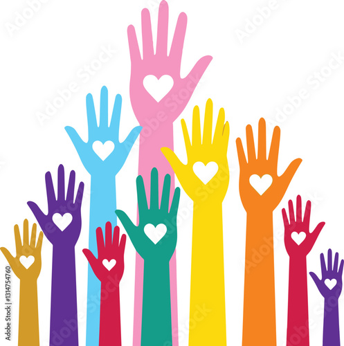 Hands up — Vector