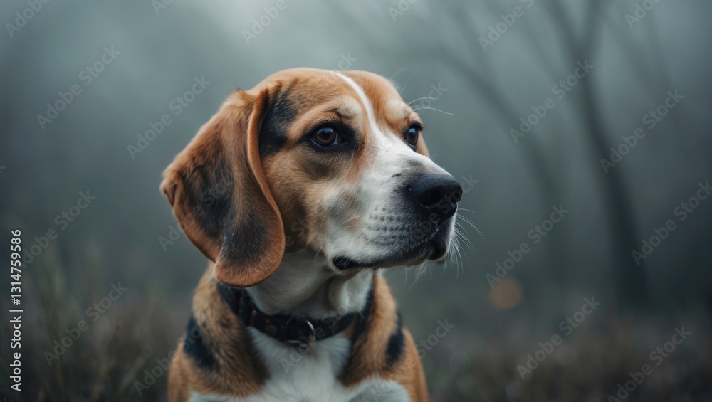 First gray hair. Six-year-old beagle. Aging. Time flies too fast. First gray hair. Six-year-old beagle. Aging. Time flies too fast.