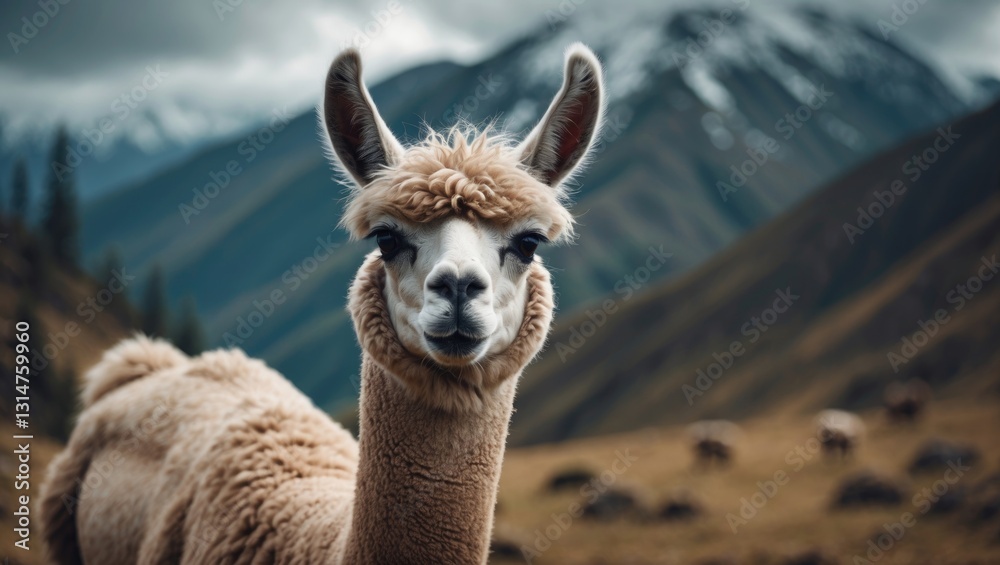 Obraz premium Llama Animal Image for Children