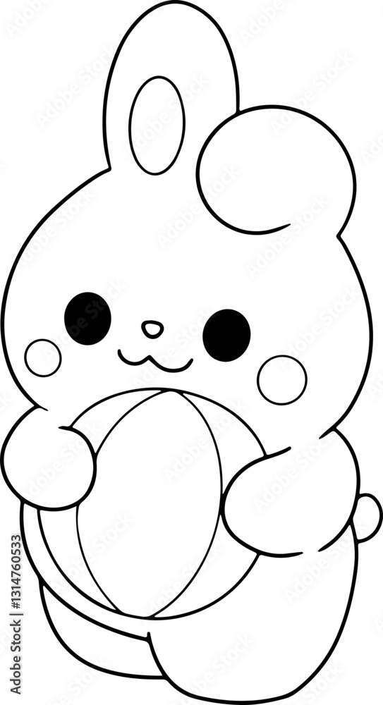 Obraz premium rabbit outline