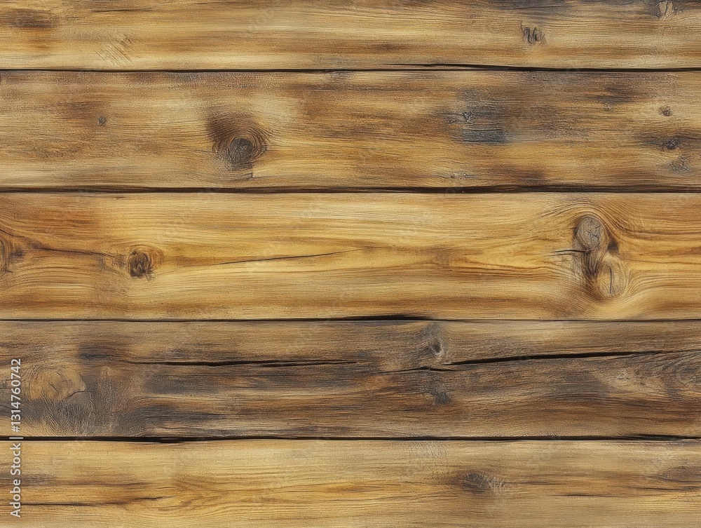 Naklejka premium Rustic Weathered Wood Texture: Seamless Wooden Background for Design Projects