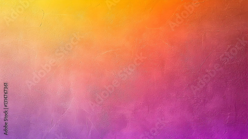 Vivid Ombre Gradient Background With Smooth Transition From Yellow To Purple With Textured Surface In Abstract Design