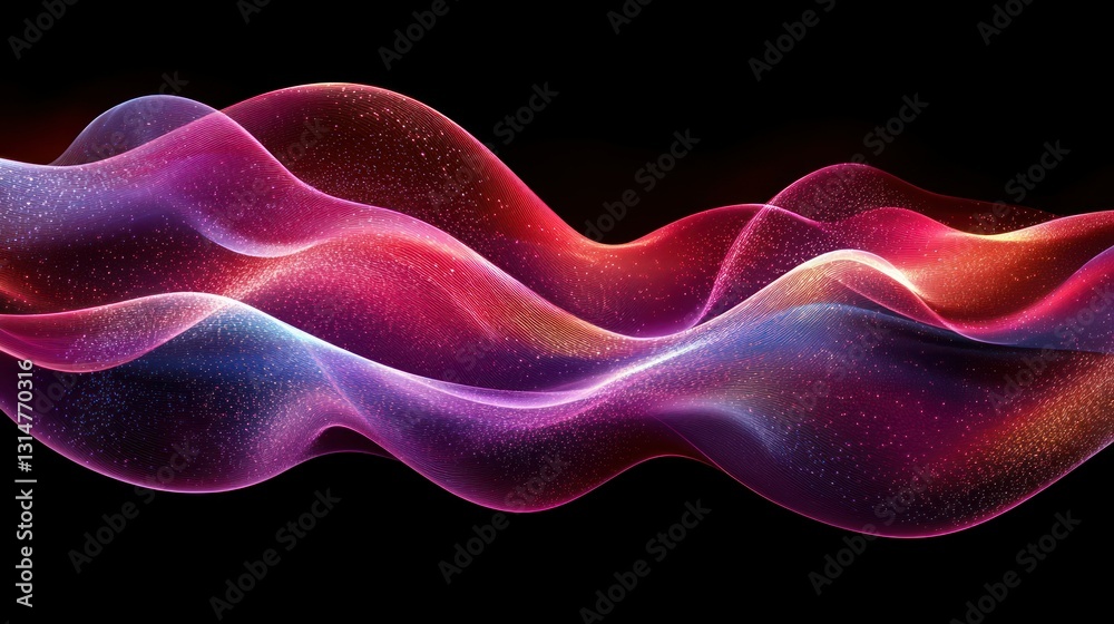 Fototapeta premium Abstract flowing energy waves