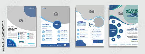 Healthcare flyer design and Medical campaign flyer design template
