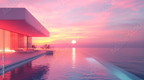 dusk afterglow sunset sunrise sea red sky at morning ocean evening dawn palm trees