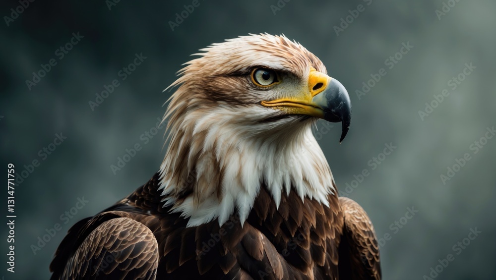 Fototapeta premium A majestic golden eagle depicted in portrait.