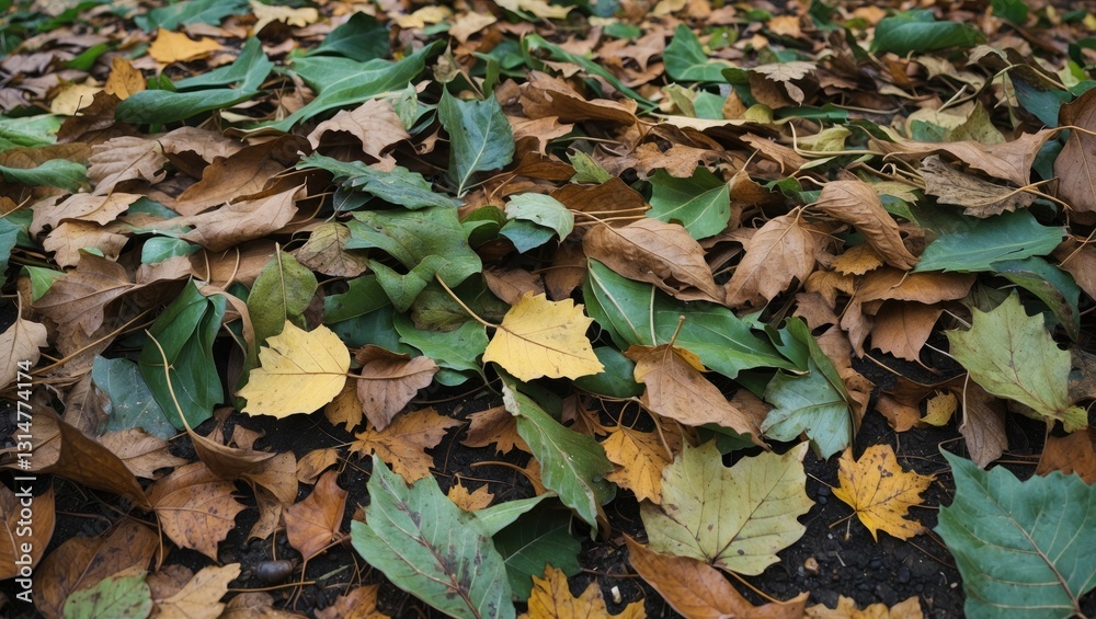 Gathering fallen leaves in the park. Gathering fallen leaves in the park.