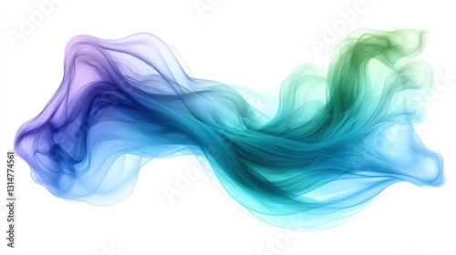 Abstract flowing smoke
