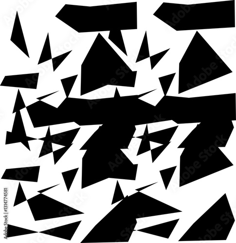 Abstract zebra pattern background. Vector illustration.. Seamless abstract pattern with chaotic wave ornament.