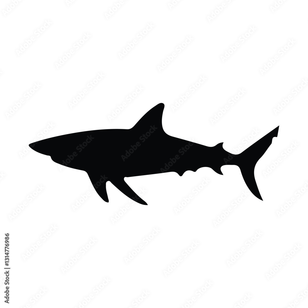 Fototapeta premium shark silhouette