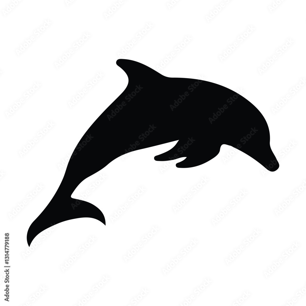 Fototapeta premium dolphin silhouette
