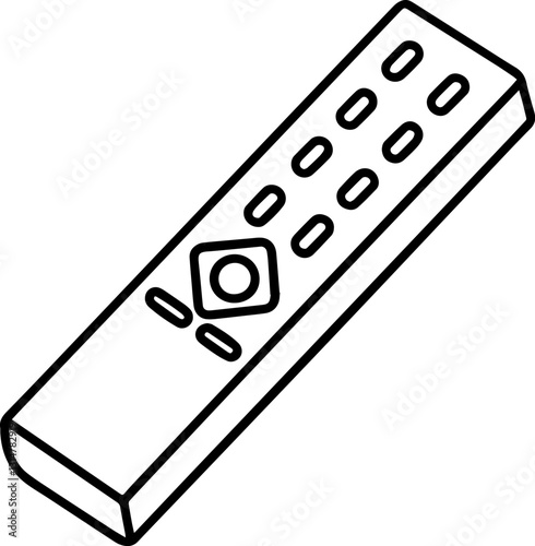 remote control outline vector illustration for electronics