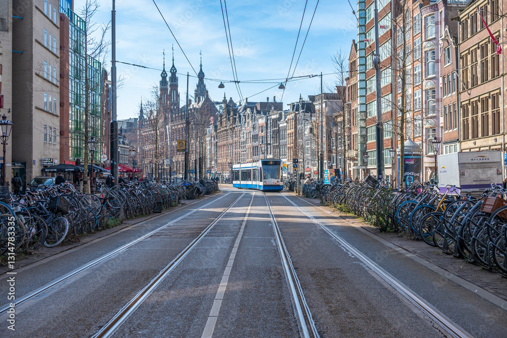 Obraz premium La ville de Amsterdam au Pays-Bas