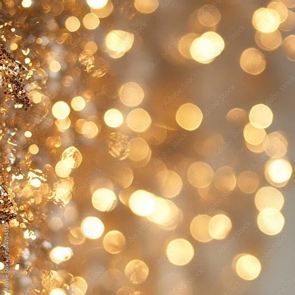 Elegant golden bokeh lights shimmering with festive glitter creating a warm and inviting atmosphere perfect for celebrations and holiday season Elegant golden bokeh lights shimmering with festive glitter creating a warm and inviting atmosphere perfect for celebrations and holiday season