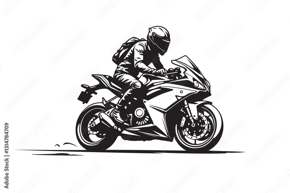 Racing Spirit: The Dynamic Art of a Sport Motorcyclist
Racing Spirit: The Dynamic Art of a Sport Motorcyclist
