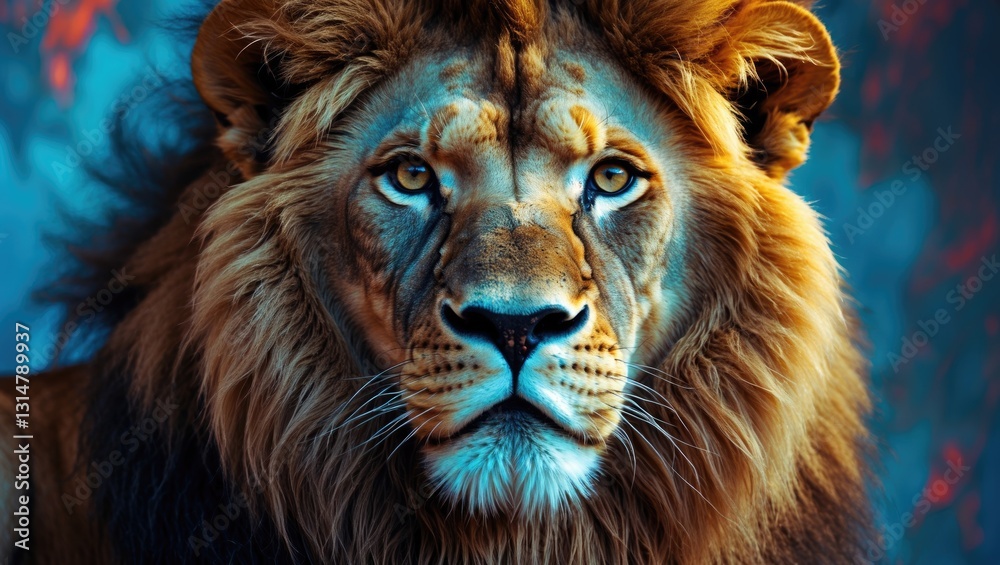 A stunning portrait of a lion captured in South Africa. A stunning portrait of a lion captured in South Africa.