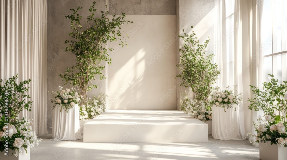 Minimalist budget decorations with clean designs, neutral tones, and simple greenery accents Minimalist budget decorations with clean designs, neutral tones, and simple greenery accents