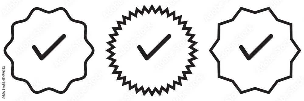 blue tick Instagram, Facebook, Twitter, Tiktok, Telegram, Whatsapp, Viber, Youtube, set verified profile badges. Check mark verified account icons. Account verification icon. Guaranteed safety pers