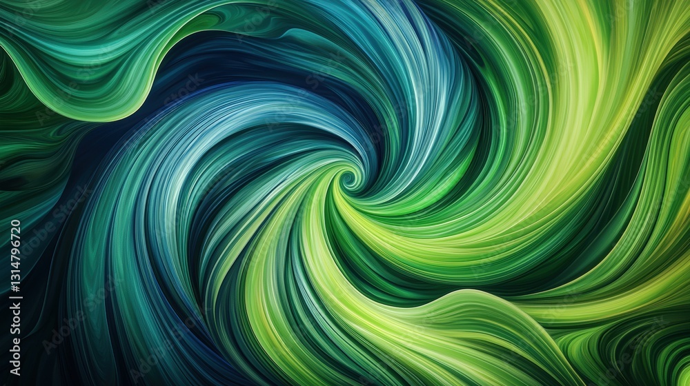 Obraz premium Nature-Inspired Abstract Art: A Swirling Vortex of Organic Forms and Colors