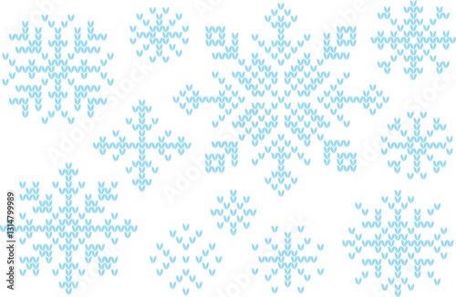 Snowflake Flourish: Delicate snowflakes in an icy hue, evoke the winter's ethereal grace, ideal for seasonal design or festive cheer.